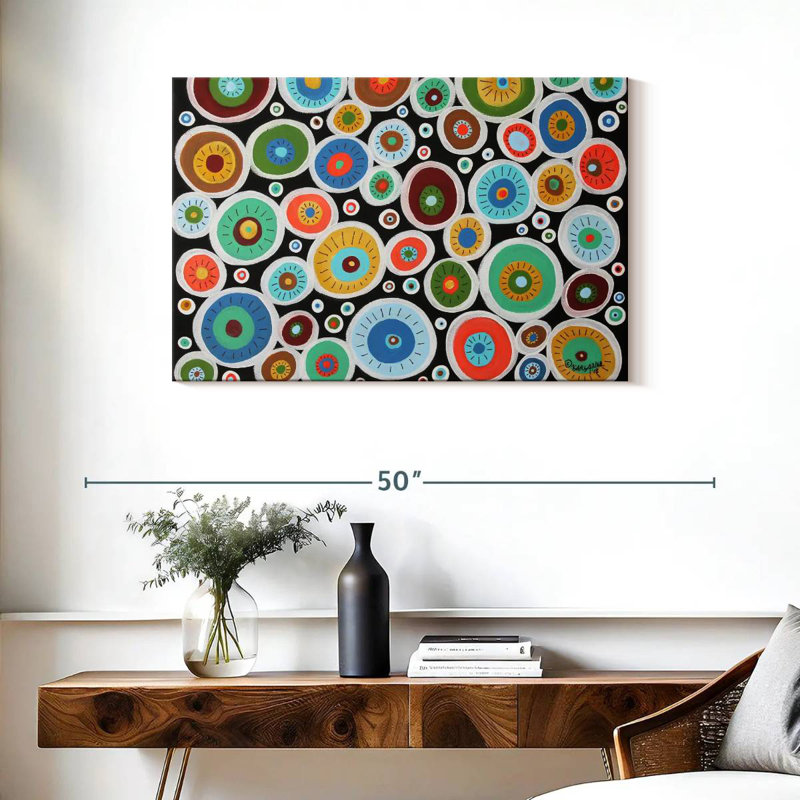 Avery Round Blooms, 24" H x 36" W