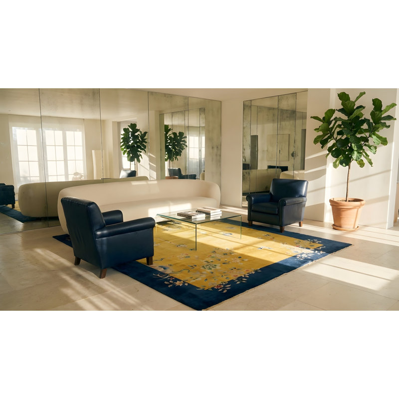 Tapis antique chinois Art Deco