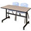 Table gigogne d'appoint Nevjana, 2 chaises empilables-32962095-32962099-32962089