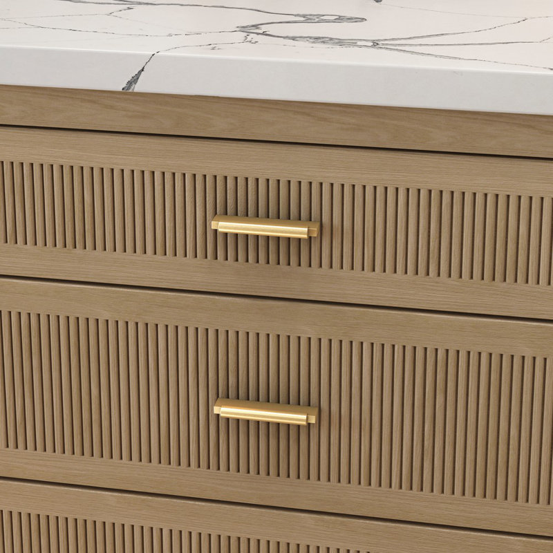 4624 Modern Pull, Satin Brass