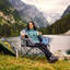 Chaise de camping pliante avec coussin-69581576