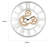 Astrid Glam 31"Dia Round Wall Clock with Roman Numerals Dial in Mirrored