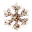 Décoration de fenêtre de Noël en forme de flocon de neige 19 po