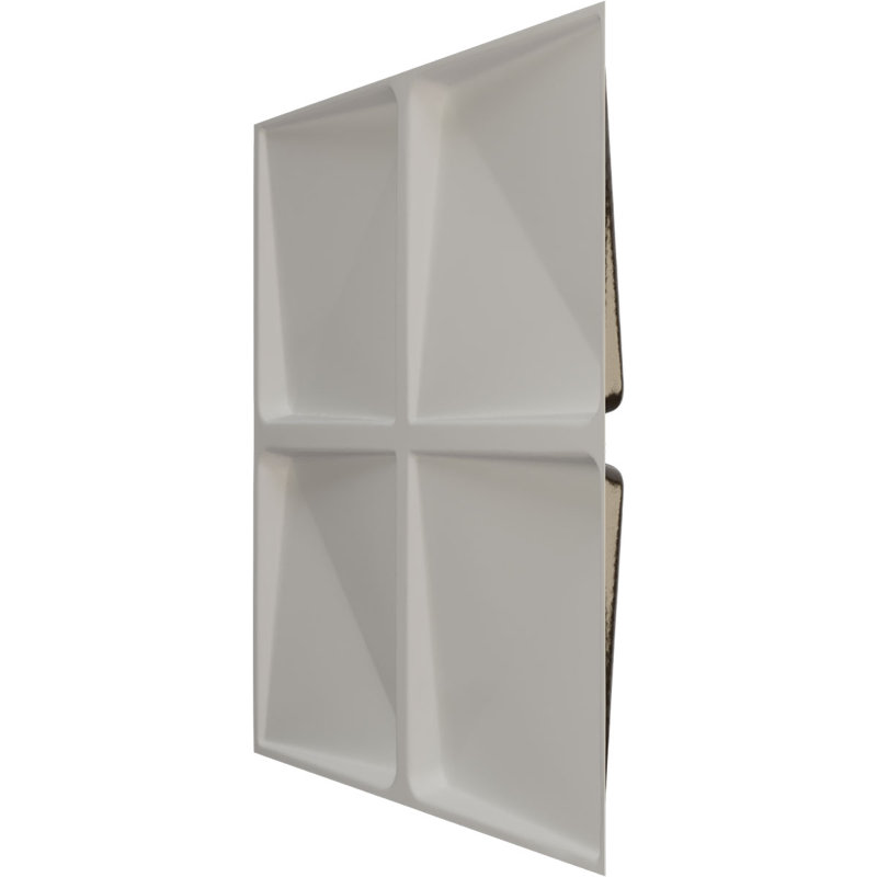19 5/8"W x 19 5/8"H Edinburgh EnduraWall Decorative 3D Wall Panel, Textured Metallic (Covers 2.67 Sq. Ft.), Mystic Brown