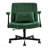 Green Velvet Criss Cross Armrest Office Chair, With Wheels - Modern For Home Office Meditation & Creative Work-1489068358