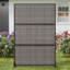 Paravent d'extérieur 72 po x 47 po rectangulaire en métal avec panneau en rotin