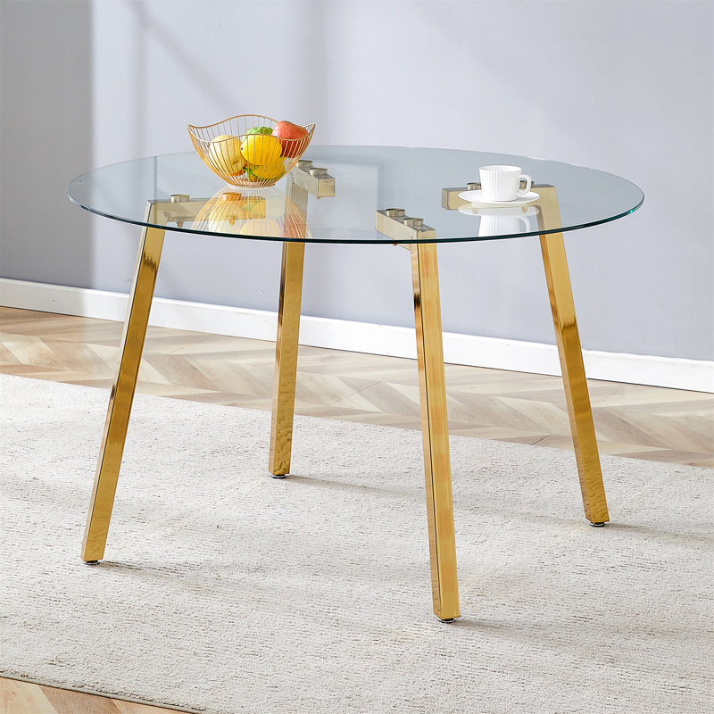 Table de salle à manger Heimoana, Noir, H 29,5 po x l 42 po x P 42 po