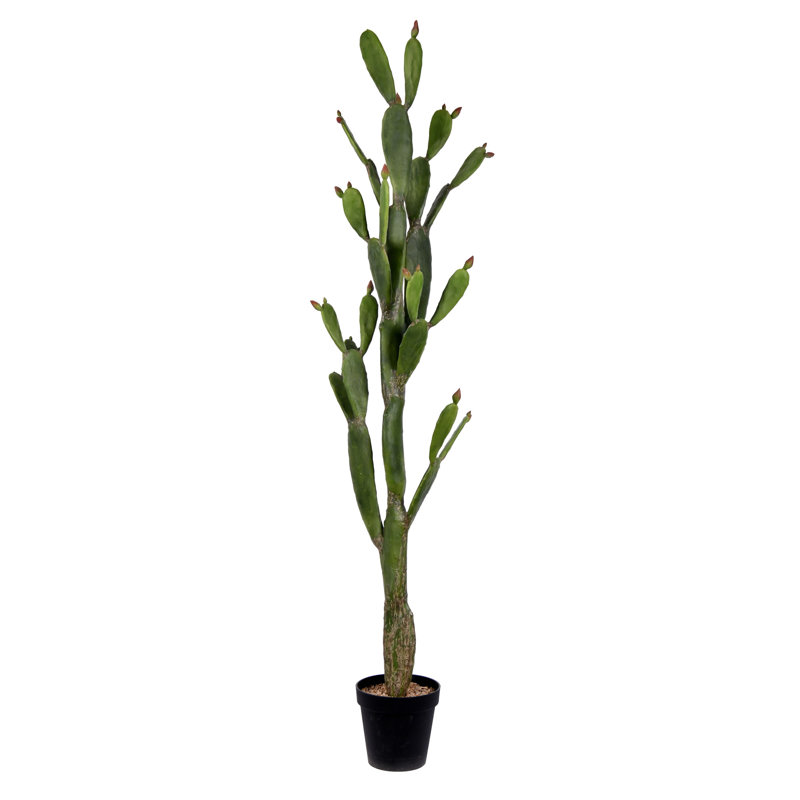 Cactus artificiel en pot, H 80 po x l 10 po x P 17 po
