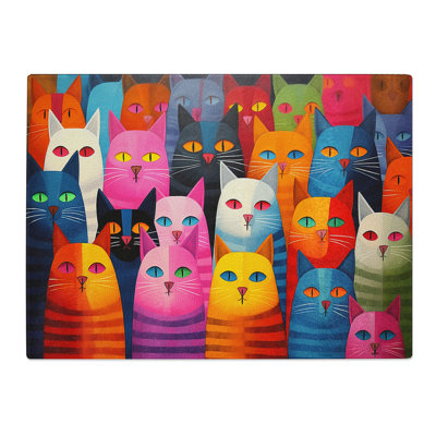 Dadaism Cat No.3  Glass Chopping Board