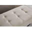 Banc avec repose-pieds avec rangement 59 po Space Beige
