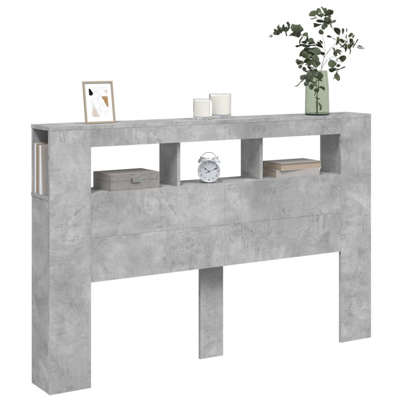 Nevio Headboard, Concrete Grey, 160 x 103.5 cm