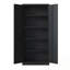 Armoire de rangement en métal avec portes et 4 tablettes