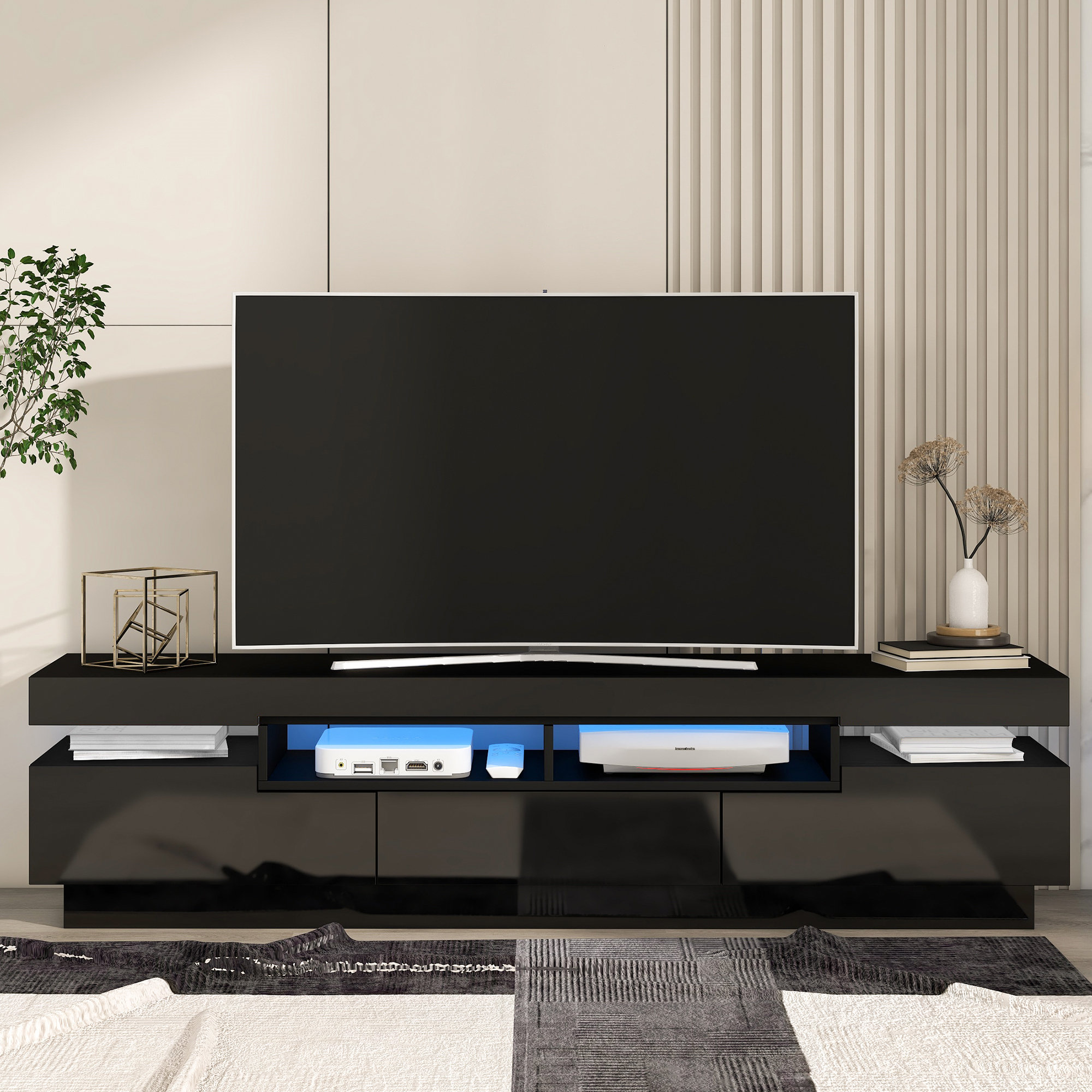 Brimson Black Solid Wood Media Console (67).