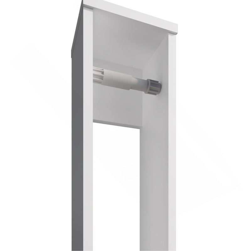 Porte-papier hygiénique en mélamine, Blanc