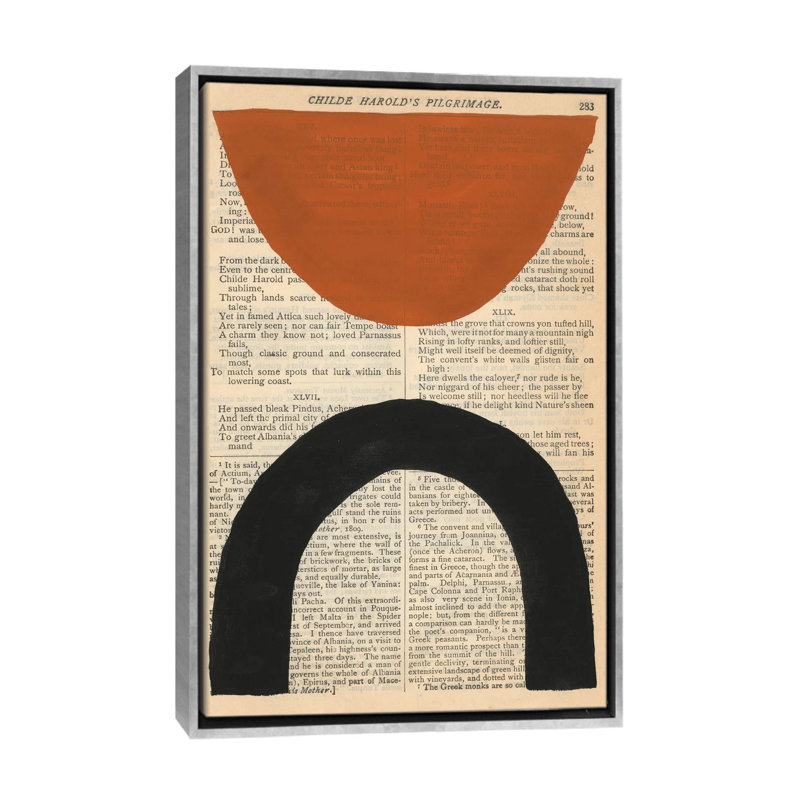«Modern Prose I» par Renée Stramel - impression d'art graphique, Aucun mat, H 26 po x l 18 po x 1,5 po