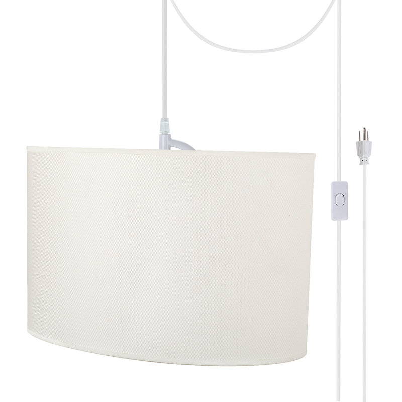 Cabrillo 1 - Light White Single Pendant, Off White, 11" H x 16.5" W x 16.5" D