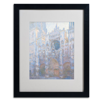 «Rouen Cathedral West Facade 1894» par Claude Monet, reproduction d'art sur toile