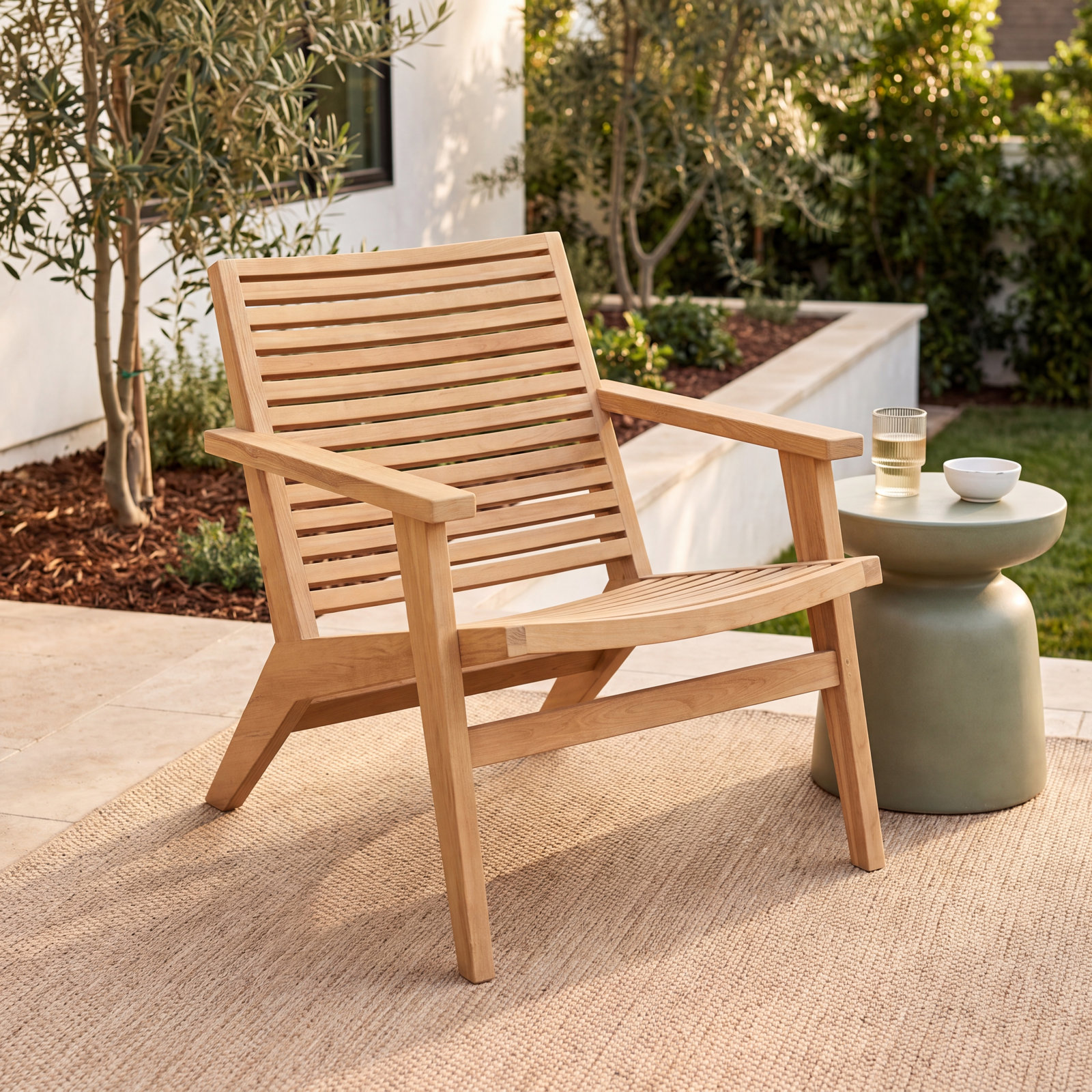 Alair Teak Outdoor Lounge Chair