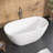 55" Freestanding Soaking Acrylic Bathtub-104907271