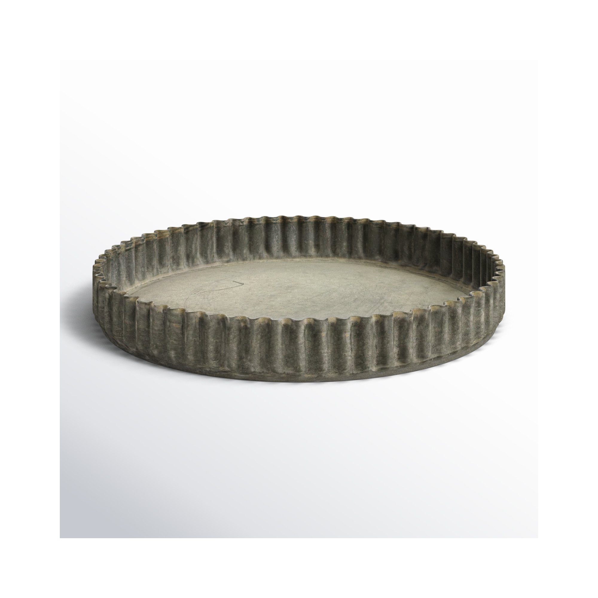 Javi Rustic Metal Cloche Tray, 2'' H x 6.25'' W x 6.25'' D