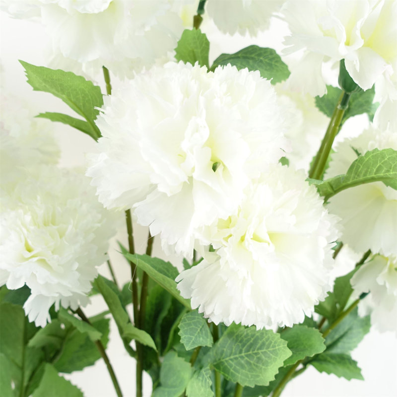 Plastic, Silk Artificial Arrangement, White
