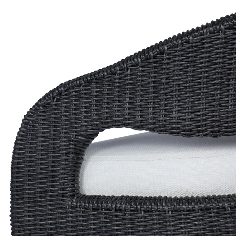 Hawkins Outdoor Dining Armchair, Black