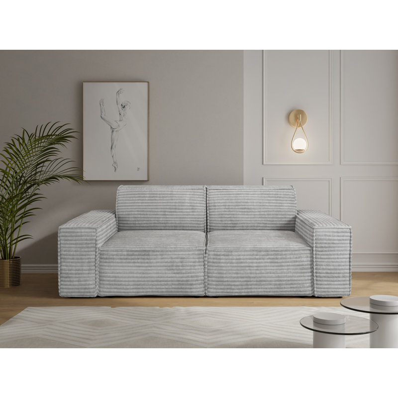 Mathushan 2 Seater Loveseat, Ash Grey
