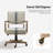 Bromley Farmhouse Linen Task Chair with Solid Wood Arm and Nailhead Trim-1411333450