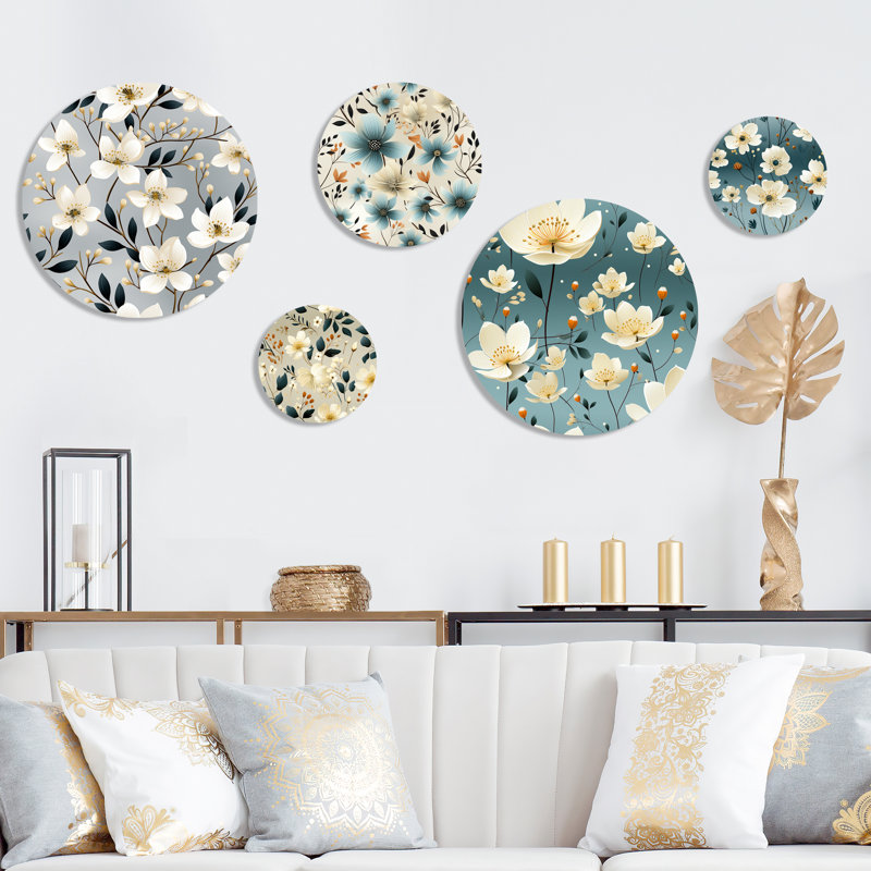 Ensemble de 5 motifs d'art mural Mathilda