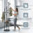 Steel Freestanding 9-Hook Coat Rack, Black-1757178469