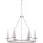 Lustre de roue de style bougie 6 lumières Nash