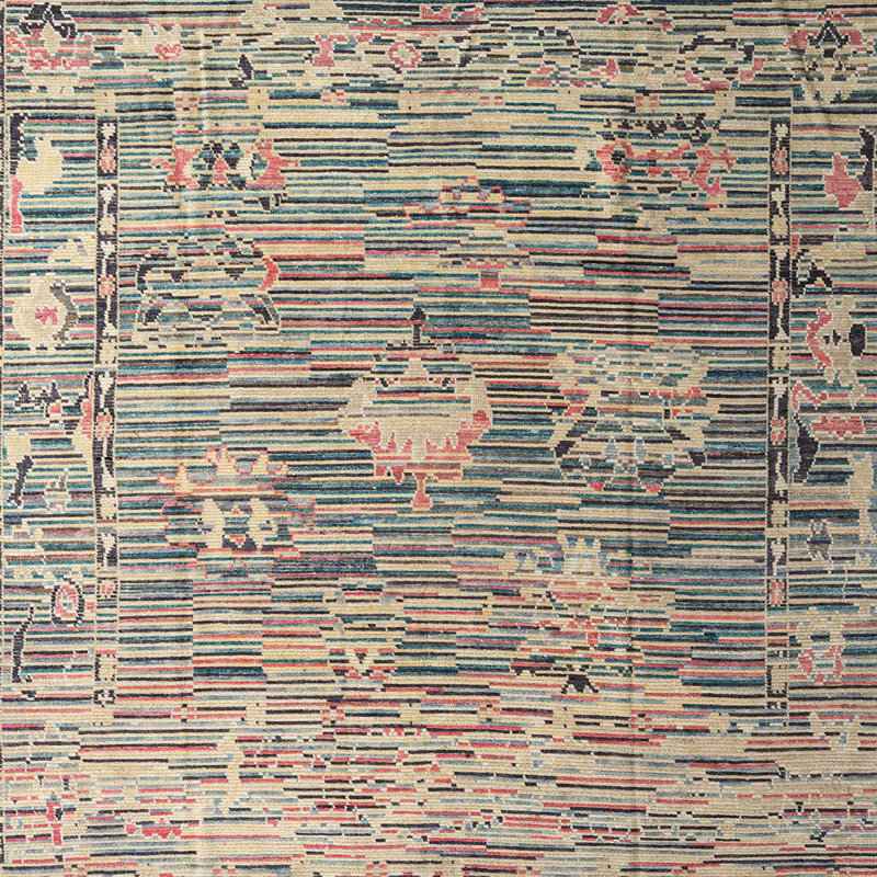 Abstract Indoor Rug, Square 4'