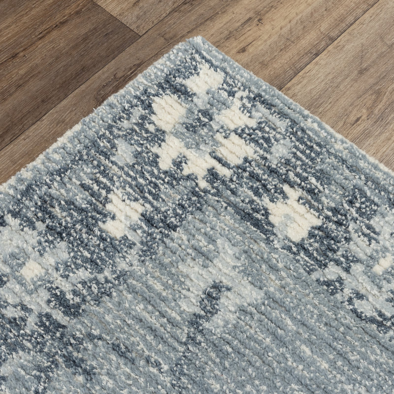 Beeson Hand Tufted Oriental Indoor Rug, Rectangle 9' x 12'