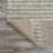 Petra Abstract Stripe Geometric Shag Gray/Ivory Rug-2138115548