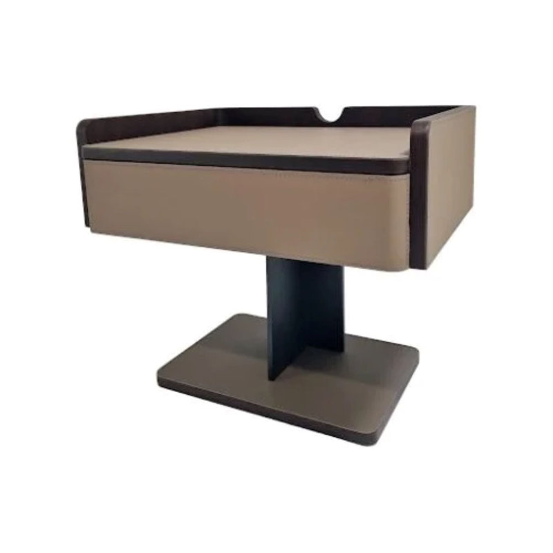 Cerstin 55cm W Metal Bedside Table