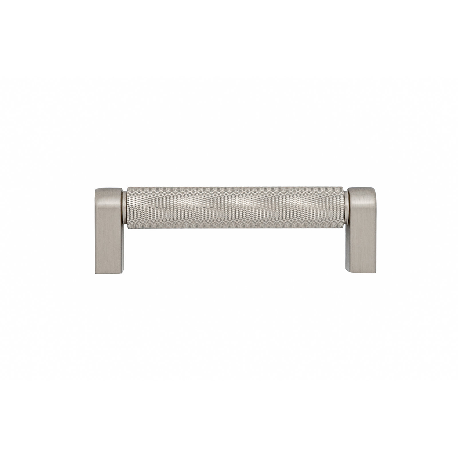 Kent Knurled Bar Cabinet Pull, Satin Nickel, 3.75"