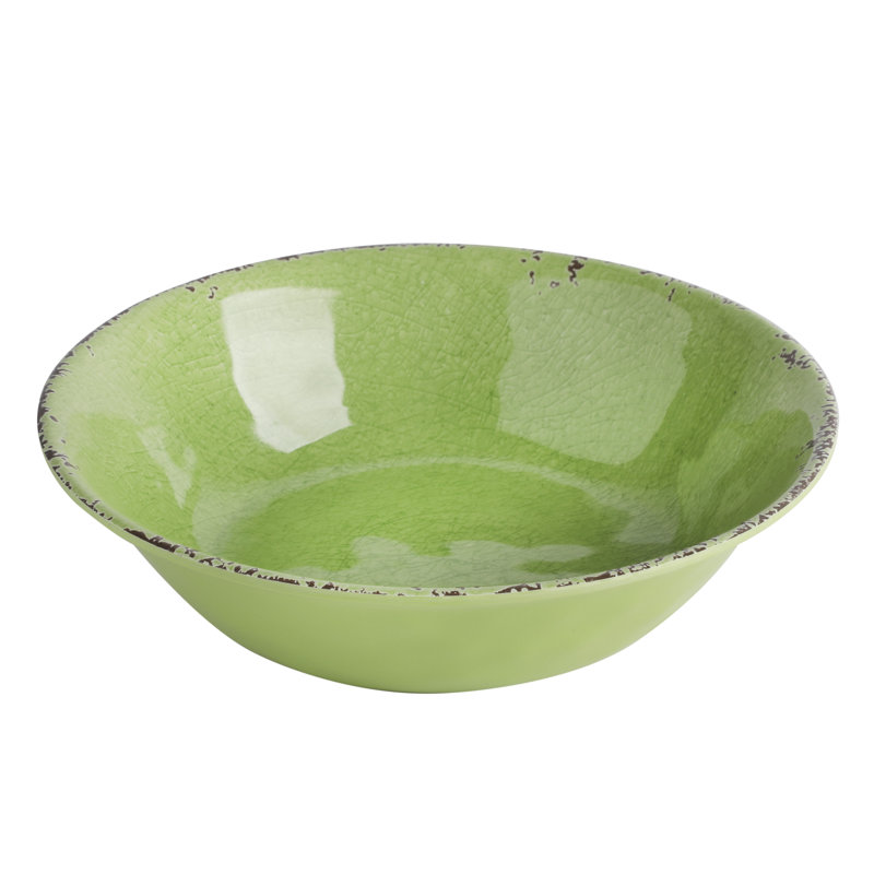 Gibson Mauna Green Melamine 12-Piece Dinnerware Set