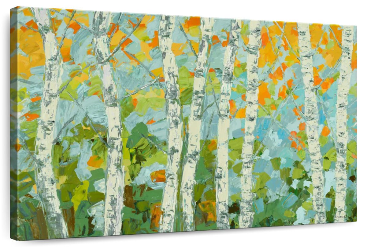 Millwood Pines Alvord Autumn Dancing Birch Tree | Wayfair