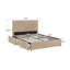 Lit plateforme tapissier avec rangement Cletus-1705430285