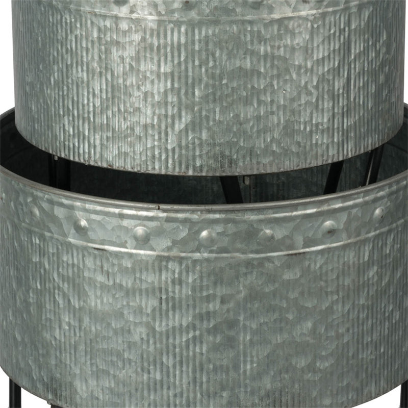 Ensemble de 3 pots décoratifs en métal Huxley