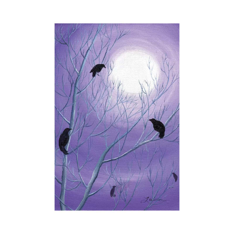 Crows On Empty Branches by Laura Iverson - Wrapped Canvas Print, 101.6 cm H x 66.04 cm W x 1.91 cm D
