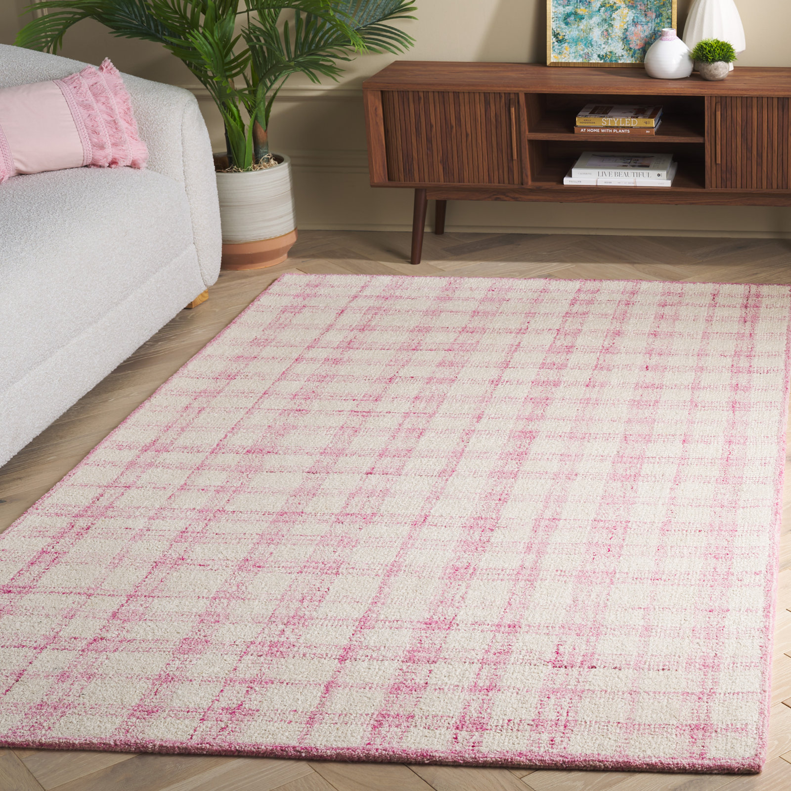 Tuire Tufted Performance Plaid Rug, Rectangle 3" x 5"