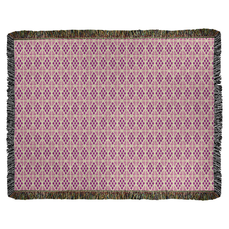 Couverture tissée Katelyn Elizabeth, l 37 po x L 52 po, Mauve