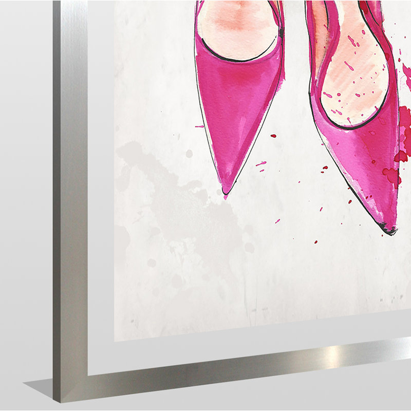 «Dior 1», reproduction d'impression sur toile tendue, H 39,5 po x l 27,5 po x P 0,75 po, Acrylique avec cadre argent