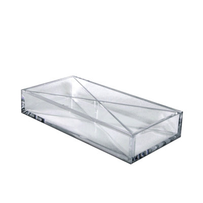 Large Tray Four Compartment Desk Organizer, 2-Pack