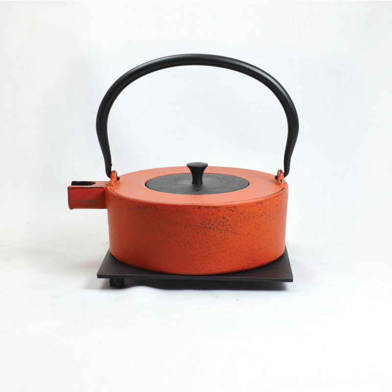 Bloomsbury Market Edwige 0.8ml Solid Colour Teapot, Orange/Black