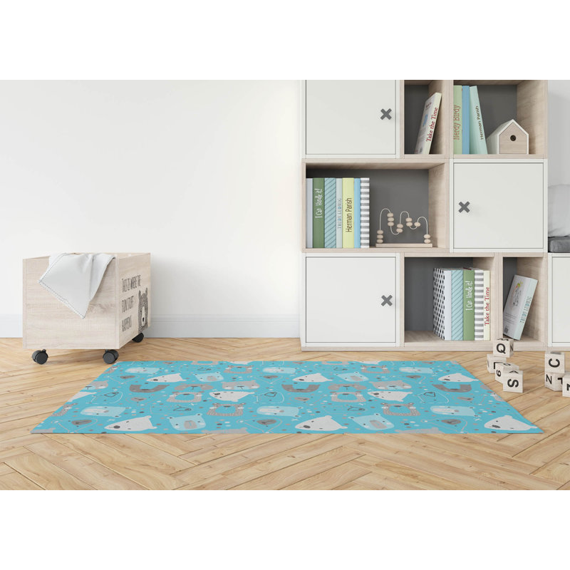 Tapis de jeu Bear Face, Rectangulaire 3 pi x 5 pi