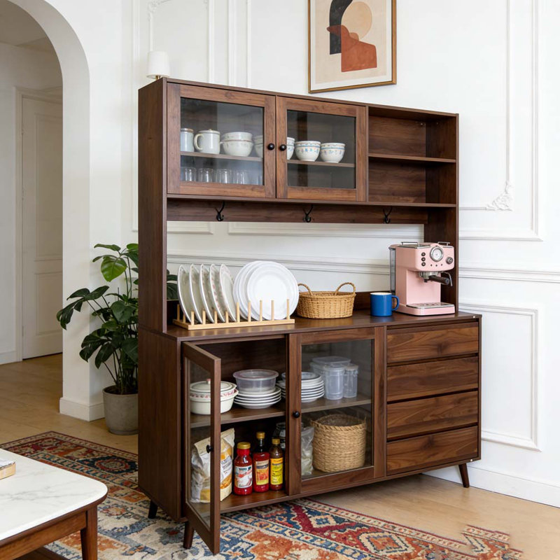 Grande huche de cuisine l 63 po, Noyer