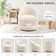 Elijana Modern Upholstered Swivel Barrel Chair,No Assembly Needed