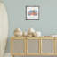 «Summer Beach Bus», art mural gris sur toile flottante par Carrie Cantwell-1105947283-1105947284